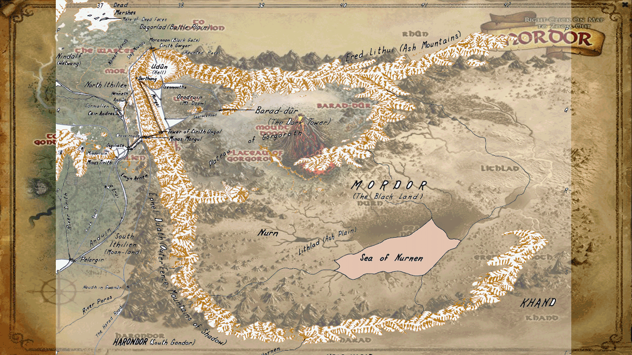 Image result for mordor map